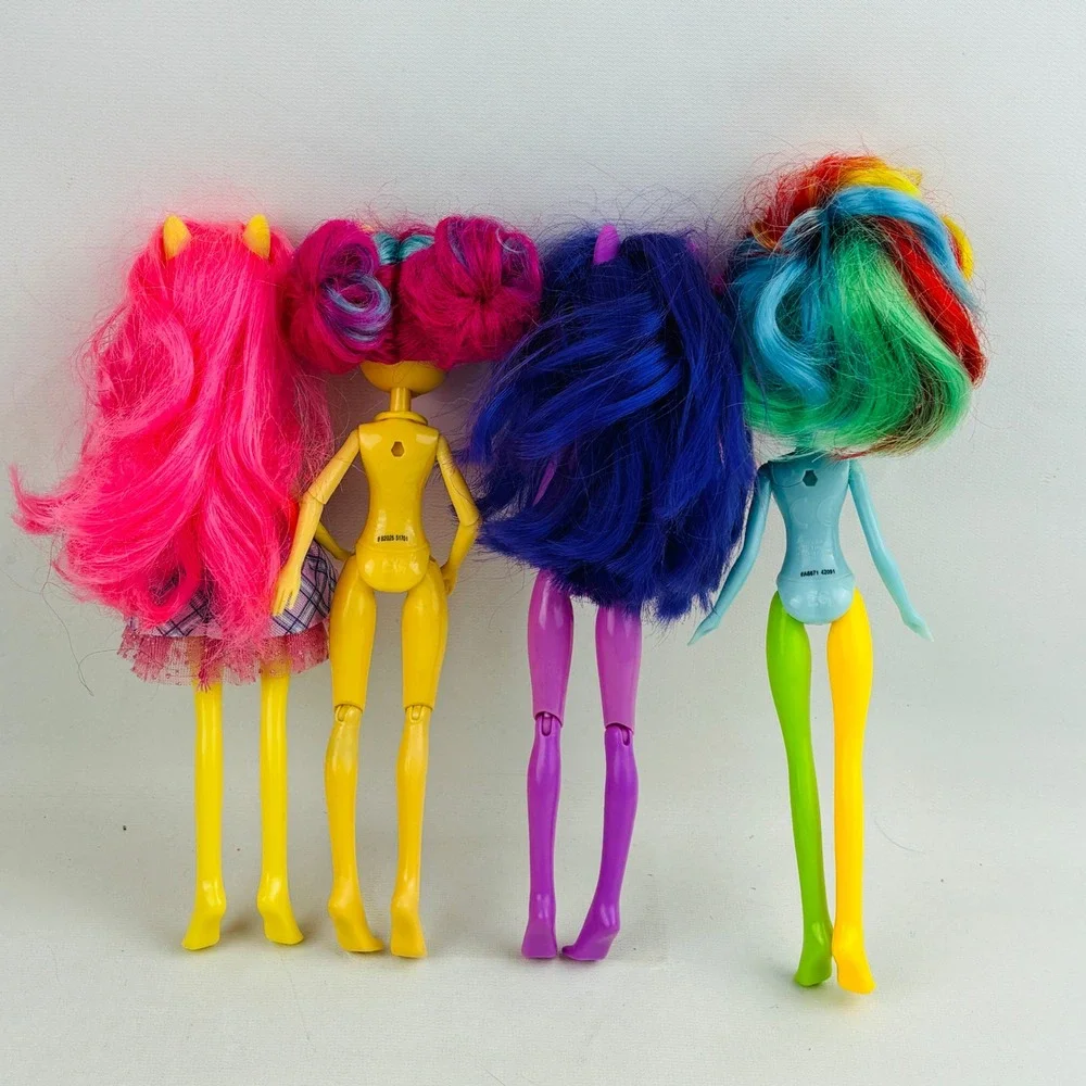 My Little Pony Equestria Girls 4 Doll Lot Rainbow Dash Sour Sweet Fluttershy TLC